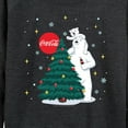 thumbnail image 3 of Coca-Cola - Christmas Tree  - Women's Lightweight French Terry Long Sleeve Shirt, 3 of 5