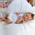 thumbnail image 3 of EURORA Reborn Baby Dolls Girl 18 Inch Vinyl Silicone Body, Sweet Girl Reborn Baby Dolls with Clothes and Bottles Gift for Kids Age 3+, 3 of 5