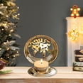 thumbnail image 4 of Metal Christmas Tree Candle Holder, Decorative Christmas Stand, Gold Iron Tabletop Holiday Decor for Home Mantel Centerpiece, Festive Gift Idea with Rust-Resistant Coating, 4 of 7