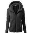 thumbnail image 1 of Chaqueta de moda para mujer con suéter con capucha, abrigo de felpa, Tops Adepaton CJWUS-514, 1 of 1