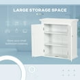 thumbnail image 4 of kleankin Bathroom Wall Cabinet Medicine Cabinet with Shelves, White, 4 of 10