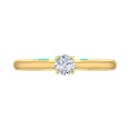 thumbnail image 3 of 0.2 Carat Prong Set Solitaire Diamond Engagement Ring Band in 14K Yellow Gold (Ring Size 5.5), 3 of 5
