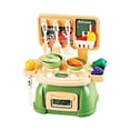 thumbnail image 3 of 30 juguetes de cocina para aprender habilidades, juego de comida y cocina de simulación para niños verde, 3 of 9