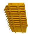 thumbnail image 7 of STORAGE BIN TOTES 6 Pack / COLORWAY Toy & Craft Stacking Heavy-Duty XL Bins  - Yellow, 7 of 7