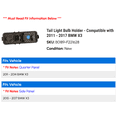 thumbnail image 2 of Tail Light Bulb Holder - Compatible with 2011 - 2017 BMW X3 2012 2013 2014 2015 2016, 2 of 2