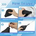 thumbnail image 5 of Silicone Enema Bulb Kit, Reusable Anal Clyster Cleaner with 2 pcs Soft and Smooth Nozzles, for Men Woman, 225ml, Black, 5 of 7