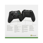 Microsoft QAT-00001 Carbon Black Controller for Xbox Series X, Xbox Series S, Xbox One 1 Count