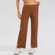 thumbnail image 3 of MKLEKYY Pantalones deportivos ligeros de pierna ancha para mujer, de 76 cm, de cintura alta, informales, para viajes y trabajo, con bolsillos, holgados., 3 of 4