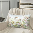 thumbnail image 5 of Honeii hummingbird in floral Pattern Decorative Throw Pillow Case - Elevate Your Couch, Sofa, or Bed with Stylish Home Decor(No pillow core)-16"x24", 5 of 6