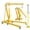 Yellow, variant on 2 Ton Folding Hydraulic Engine Hoist with Leveler and Safety Stand, 4400 lbs Capacity Heavy Duty Shop Crane Cherry Picker, 8 Ton Ram,