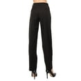 thumbnail image 3 of PAPERBRANCH Women's Work Dress Pants - Straight Leg Slacks Business Casual Stretch Office Trouser with Pockets PB001 Black 8, 3 of 6