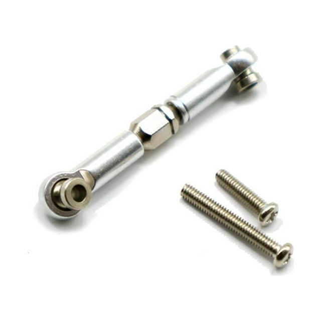 Shengyu RCGOFOLLOW Biellette de Direction Plus Forte pour Pièces de Rechange Tout-Terrain 1/12 MN D90 Argent