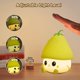 thumbnail image 2 of Luz nocturna para niños, bonita lámpara de silicona con diseño de fresas para bebés y niños pequeños, luz nocturna de frutas, lámpara de noche para habitación de niños, 2 of 5