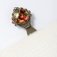 thumbnail image 5 of Thanksgiving Fruit Vintage Copper-Colored Lace Bookmarks: Stainless Steel Material, Gifts for Readers and Book Lovers, Set of 2 Bookmarks, 5 of 5
