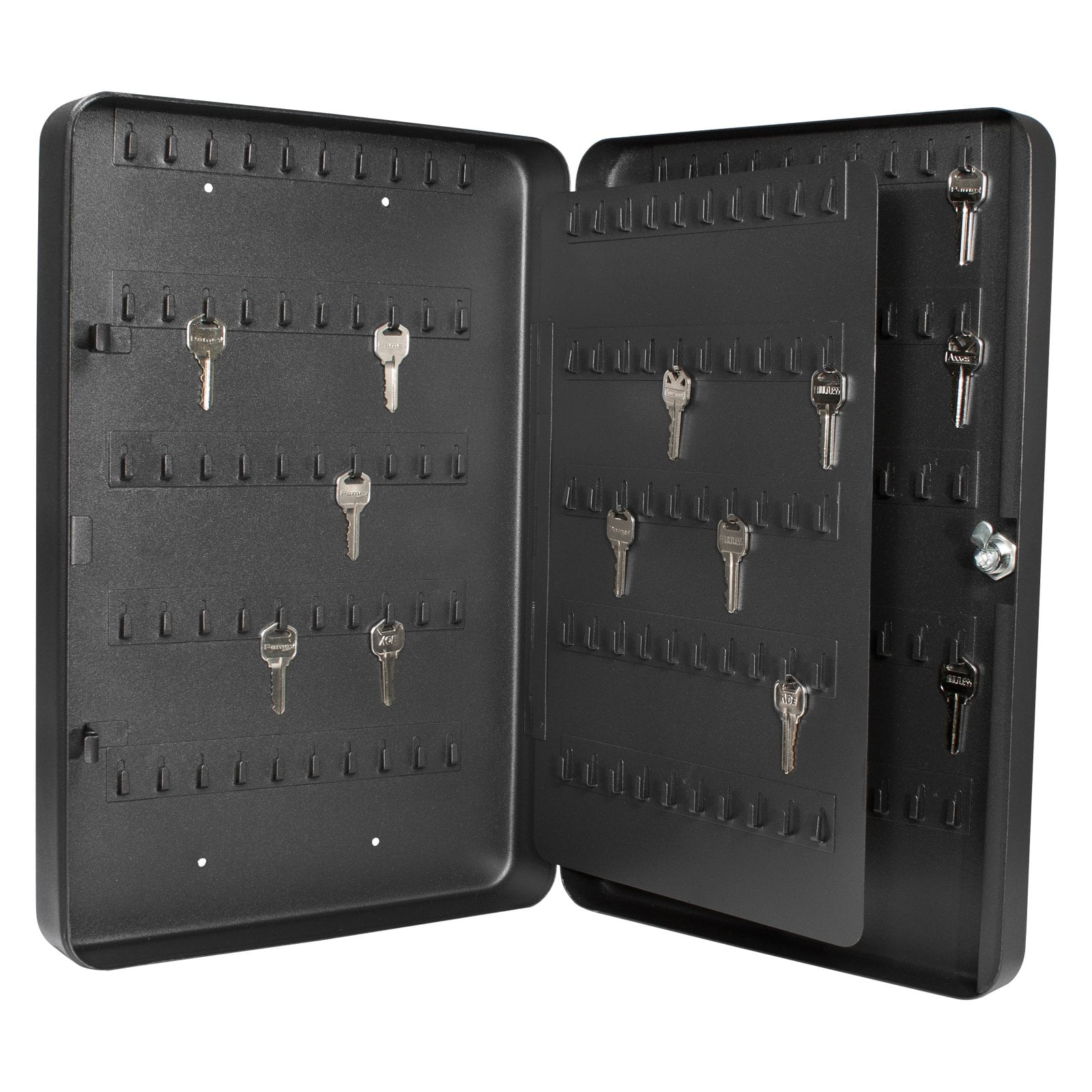 Barska 200 Keys Heavy Duty Lock Box with Key Lock, Black