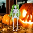 thumbnail image 5 of XIAOLE Halloween Hanging Trick Parts Decorations, Halloween Skeleton Ghost Decorations, Halloween Hanging Decoration, For Haunted House Prop Decor, Halloween Outdoor Indoor Decor, Green, 5 of 9