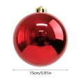 thumbnail image 3 of kladzum 2025 Christmas Ornamnets 6" Christmas Balls, Exquisite Christmsa Tree Decorations Shatterproof Plastic Spherical Decoratives for Indoor and Outdoor Holiday Decor, 3 of 6