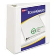 thumbnail image 2 of Touchguard Protection Heavy-Duty View Binders With Slant Rings, 3 Rings, 4" Capacity, 11 X 8.5, White | Bundle of 5 Each, 2 of 7