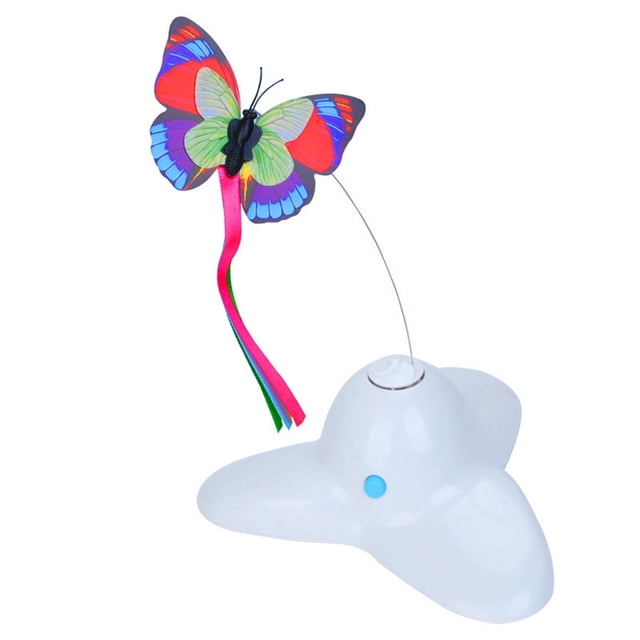 Electric Cat Teaser Butterfly Luminous Funny Cat Teaser Toy Cat Interactive Toy
