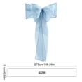 thumbnail image 3 of Tulle Chair Sash Ribbon 108x7 Inch, Soft Fabric Bow Drape, Wedding Party Banquet Chair Back Decoration for Birthday Shower Hotel Restaurant, 3 of 6