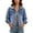Light Blue, variant on ZACPNCV Women's Cropped Denim Jacket Long Sleeve Button Front Jean Jacket Classic Trendy Lapel Collar Washed Denim Coat with Chest Flap Pockets Black