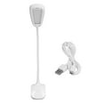 thumbnail image 2 of Clip de luz USB recargable, 3 velocidades, táctil, plegable, Flexible, cuello de cisne, LED, lámpara de mesa, lámpara de lectura para dormitorio, 2 of 14