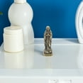 thumbnail image 4 of Set of 2 Mini Brass Virgin Mary Statues, Catholic Holy Lady Figurines for Desktop, Tabletop, and Home Decor Miniature Sculptures, 4 of 5
