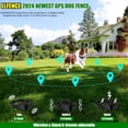 thumbnail image 2 of Upgraded GPS Wireless Dog Fence System for Outdoor Large Medium Dogs Rechargeable Collar with 6560Ft Range and Waterproof Design, 2 of 6