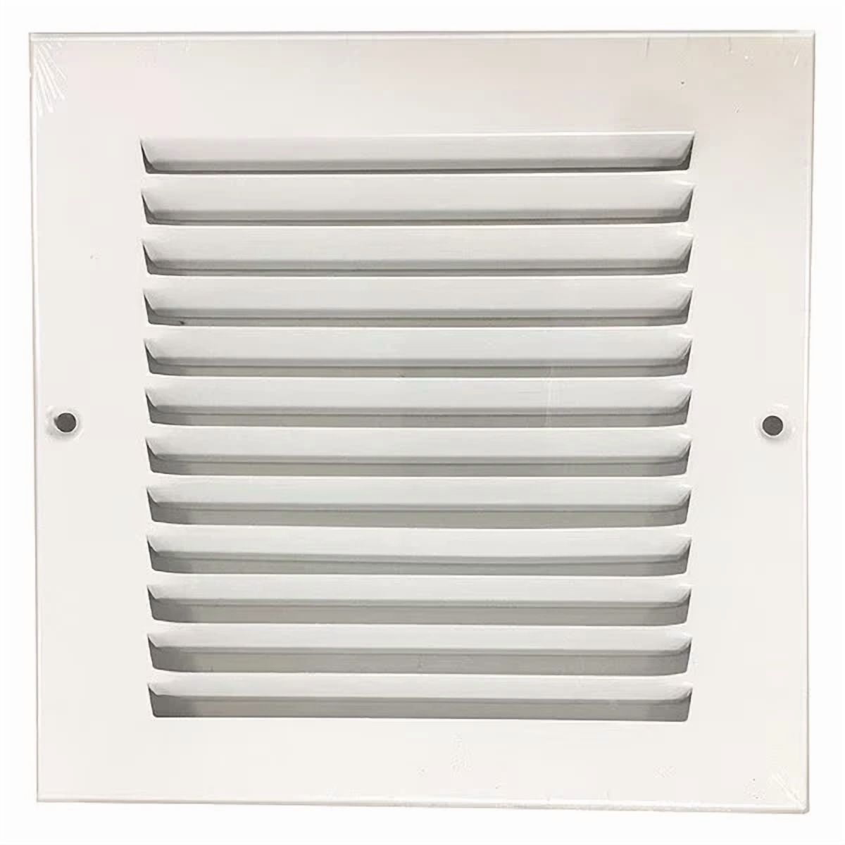 CRESTIN- 6 X 6" Duct Size Air Return Vent Cover Grille Steel Wall Sidewall Ceiling White
