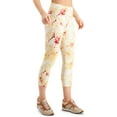 thumbnail image 2 of IDEOLOGY Womens White Stretch Moisture Wicking Pocketed Upf50 Compression Flat Seems Tie Dye Active Wear High Waist Leggings S, 2 of 3