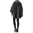 thumbnail image 4 of totes Womens Reversible Rain Poncho, Black, One Size, 4 of 10