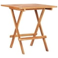 thumbnail image 2 of vidaXL 3 Piece Bistro Set with Cream Cushions Solid Teak Wood, 2 of 5