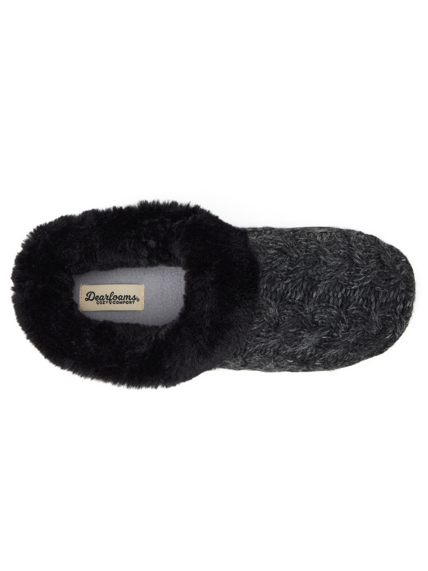 Dearfoams Women’s Cozy Comfort Knit Clog Slippers