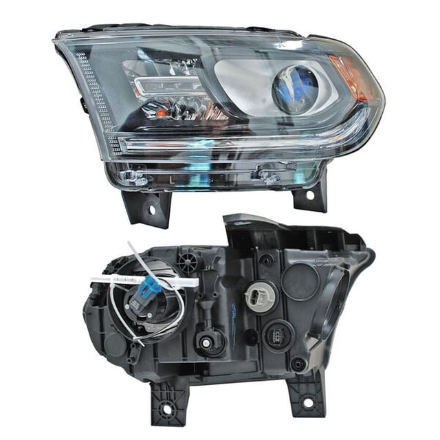 Faro Principal Durango 2014 A 2016 Dodge LADO PASAJERO Fondo negro TYC .