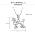 thumbnail image 2 of Crystal Poodle Urn Necklace for Ashes Dog Urn Pendant for Women Dog Jewelry Gifts for Ashes Dog Loves Cremation Jewelry for Ashes Memorial Urn Pendant, 2 of 7
