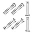 thumbnail image 1 of Uxcell 6-Pack Pasadores de Clevis de un Solo Agujero, M10 x 45mm Pasadores de Clevis de Cabeza Plana de Acero Inoxidable 304, 1 of 1