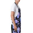 thumbnail image 3 of Lsque flower Skull crystal Waterproof Apron Chef Aprons for Men Heavy Duty Chemical Work Apron Extra Long Grilling Aprons with Adjustable Bib Apron, 3 of 9