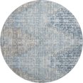 thumbnail image 2 of Addison Rugs Mayfield Premium Machine Washable Transitional Geometric Denim Round Rug, 8' x 8', 2 of 6