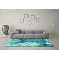 thumbnail image 3 of Ahgly Company Indoor Rectangle Abstract Light Blue Modern Area Rugs, 2' x 3', 3 of 4