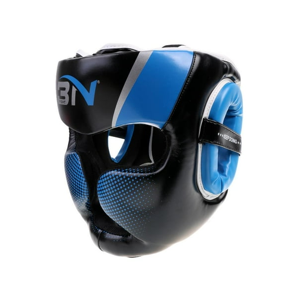 Casco de boxeo DYNWAVEMX Professional Choice para Kickboxing Sparring Entrenamiento Artes Protección Azul