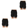 thumbnail image 2 of Jumpingount Pantalones cargo Pantalones cortos de bolsillo Cintura suelta Pantalones de verano Ropa de calle informal Moda para deportes de playa Type1 NO1, 2 of 6
