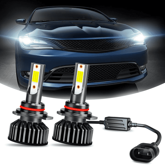 For Chrysler 200 300 2011-2015 LED Headlight Kit 6000K White High/Low Beam Bulbs