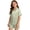 F200-Light Green, variant on FYDUU Girls Outfits Sets Summer Pajamas Soft Kids Sleepwear Solid Color Short Sleeve Shirt And Shorts Set Button Down Loungewear Sets 4-5 Years