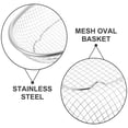 thumbnail image 3 of SHOWERORO 2Ud Cesta Colador Oval De Acero Inoxidable Multifuncional Para Cocina Con Malla Fina Y Resistente, 3 of 7