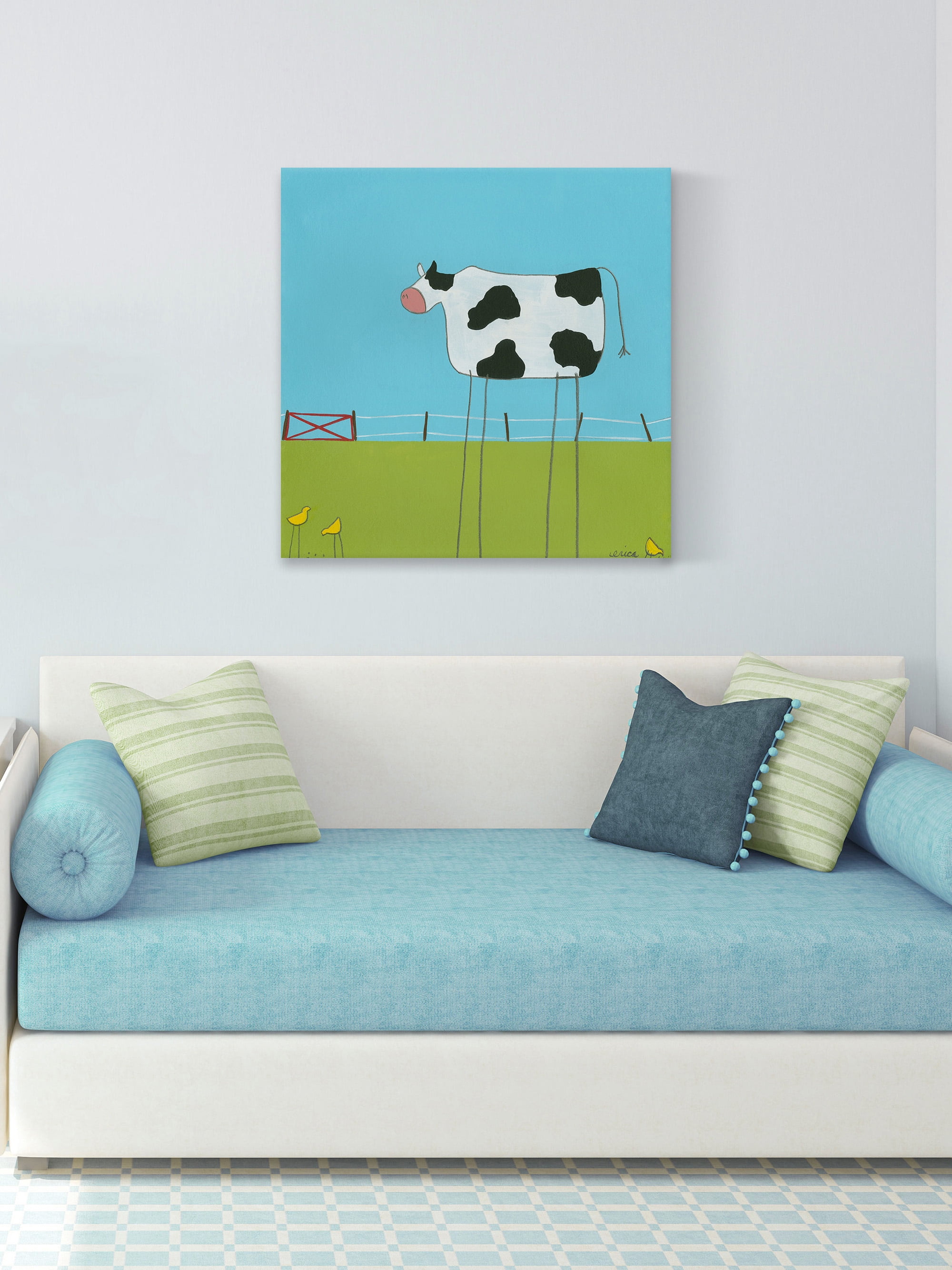 Marmont Hill Leg Cow II Canvas Wall Art