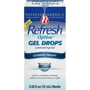 REFRESH Optive Gel Drops Lubricant Eye Gel 0.33 oz (Pack of 6)