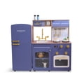 thumbnail image 5 of Teamson Kids Little Chef Normandy Wooden Play Kitchen with Modular Fridge, Sink, Oven & Pretend Play Accessories, Blue, 5 of 17