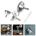 thumbnail image 2 of 3Pcs Stainless Steel Funnel with Cleaning Brush Large Medium Small Funnel, 2 of 13