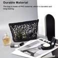 thumbnail image 4 of Vogacara Bolsa con estampado de leopardo, bolsas portátiles impermeables transparentes, soporte con cremallera, bolsas de aseo, suministros para bolsas, Bolsas de maquillaje Vogacara CE015503-00, 4 of 6