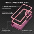 thumbnail image 6 of Petocase for Samsung Galaxy S26 Plus 5G Case,Shockproof Rugged Full Body Protection Heavy Duty Dust/Drop Proof 3-Layer Phone Cover Case,Red Pink, 6 of 7